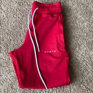 SOLD ON MERC NVGTN RUBY RED JOGGERS